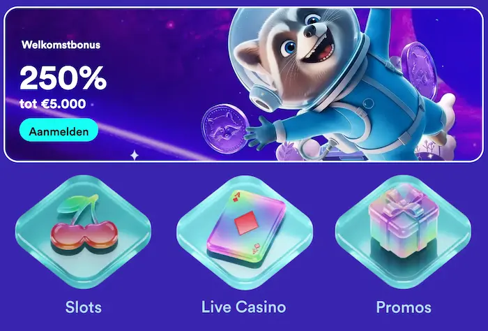SpaceHills Casino banner